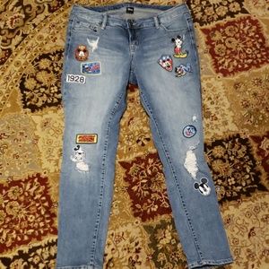 Torrid Mickey Mouse boyfriend jeans